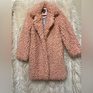 🩷NWT🩷 Wild Fable, Faux Fur Teddy Jacket, Size XS, Blush